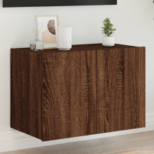 vidaXL barna tölgyszínű fali TV-szekrény LED-del 60x35x41 cm bútor