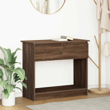 vidaXL barna tölgyszínű konzolasztal fiókokkal 85,5x38,5x74,5 cm bútor