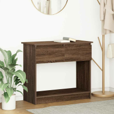 vidaXL barna tölgyszínű konzolasztal fiókokkal 85,5x38,5x74,5 cm bútor
