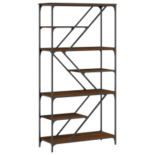 vidaXL barna tölgyszínű műfa és acél íróasztal 91x36x176 cm (835418) bútor