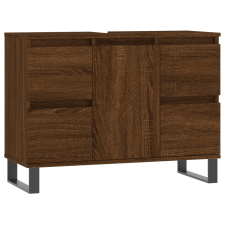 vidaXL barna tölgyszínű műfa mosdószekrény 80 x 33 x 60 cm (831667) fürdőszoba bútor