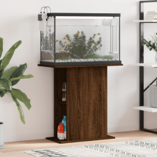 vidaXL Barna tölgyszínű szerelt fa akváriumi állvány 36x75x72,5 cm halfelszerelések