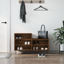 vidaXL barna tölgyszínű szerelt fa cipősszekrény 102x36x60 cm bútor