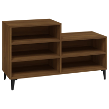 vidaXL barna tölgyszínű szerelt fa cipősszekrény 102x36x60 cm (819739) bútor