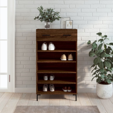 vidaXL Barna tölgyszínű szerelt fa cipősszekrény 60x35x105 cm bútor