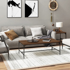 vidaXL barna tölgyszínű szerelt fa dohányzóasztal 100 x 50 x 35 cm bútor