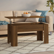 vidaXL barna tölgyszínű szerelt fa dohányzóasztal 101x49x52 cm bútor