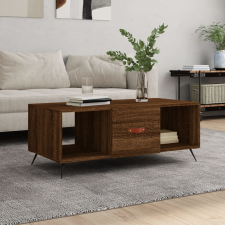 vidaXL barna tölgyszínű szerelt fa dohányzóasztal 102 x 50 x 40 cm bútor