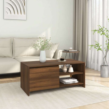 vidaXL barna tölgyszínű szerelt fa dohányzóasztal 102 x 50 x 45 cm bútor