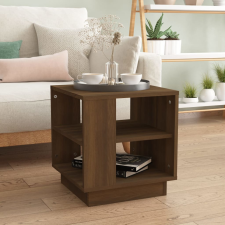 vidaXL barna tölgyszínű szerelt fa dohányzóasztal 40 x 40 x 43 cm bútor