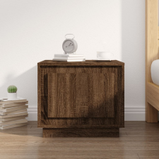 vidaXL barna tölgyszínű szerelt fa dohányzóasztal 51x50x44 cm bútor