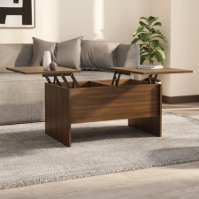 vidaXL barna tölgyszínű szerelt fa dohányzóasztal 80 x 50 x 42,5 cm bútor