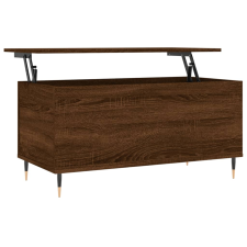 vidaXL barna tölgyszínű szerelt fa dohányzóasztal 90x44,5x45 cm (830971) bútor