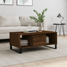 vidaXL barna tölgyszínű szerelt fa dohányzóasztal 90x50x36,5 cm bútor