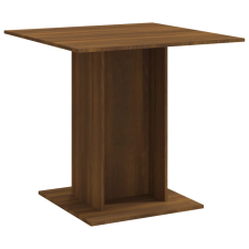 vidaXL barna tölgyszínű szerelt fa étkezőasztal 80 x 80 x 75 cm (825824) bútor