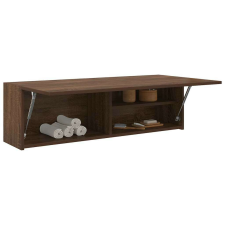 vidaXL barna tölgyszínű szerelt fa fali fürdőszobaszekrény 100x25x30cm fürdőszoba bútor