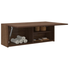 vidaXL barna tölgyszínű szerelt fa fali fürdőszobaszekrény 80x25x30 cm fürdőszoba bútor