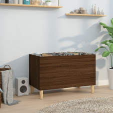 vidaXL barna tölgyszínű szerelt fa hanglemezszekrény 74,5x38x48 cm bútor