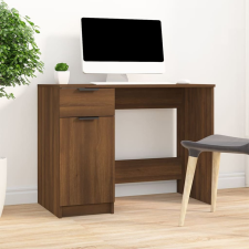 vidaXL barna tölgyszínű szerelt fa íróasztal 100 x 50 x 75 cm íróasztal