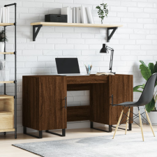 vidaXL barna tölgyszínű szerelt fa íróasztal 140 x 50 x 75 cm íróasztal