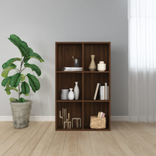 vidaXL barna tölgyszínű szerelt fa könyv-/tálalószekrény 66x30x98 cm bútor