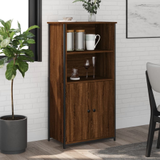 vidaXL barna tölgyszínű szerelt fa magasszekrény 62 x 36 x 121,5 cm bútor