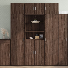 vidaXL barna tölgyszínű szerelt fa magasszekrény 70 x 42,5 x 185 cm bútor