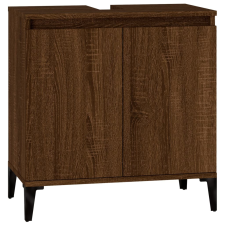 vidaXL barna tölgyszínű szerelt fa mosdószekrény 58x33x60 cm (821267) fürdőszoba bútor