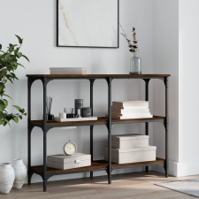 vidaXL barna tölgyszínű szerelt fa tálalóasztal 100x29x75 cm bútor