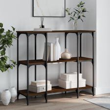 vidaXL barna tölgyszínű szerelt fa tálalóasztal 102x35x90 cm bútor