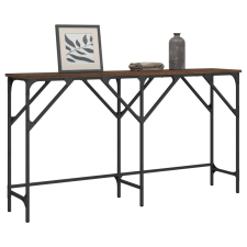 vidaXL barna tölgyszínű szerelt fa tálalóasztal 140x29x75 cm bútor