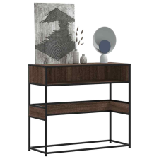 vidaXL barna tölgyszínű szerelt fa tálalóasztal 90x35x80 cm bútor