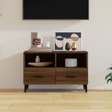 vidaXL barna tölgyszínű szerelt fa TV-szekrény 80 x 36 x 50 cm bútor