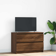 vidaXL barna tölgyszínű szerelt fa TV-szekrény 80x35x54 cm bútor