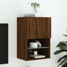 vidaXL barna tölgyszínű TV-szekrény LED-lámpákkal 40,5x30x60 cm bútor
