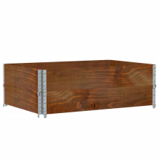 vidaXL barna tömör fenyőfa kerti növénytartó 120 x 80 cm kerti tárolás