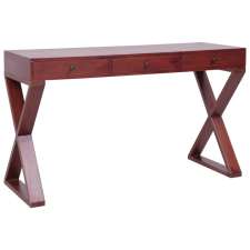 vidaXL barna tömör mahagóni számítógépasztal 115 x 47 x 77 cm íróasztal
