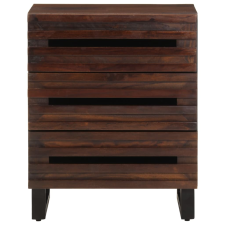 vidaXL barna tömör mangófa éjjeliszekrény 50 x 34 x 62 cm (377483) bútor