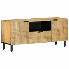 vidaXL barna tömör mangófa TV-szekrény 105 x 33 x 46 cm bútor