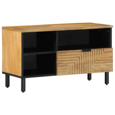 vidaXL barna tömör mangófa TV-szekrény 80 x 33 x 46 cm bútor