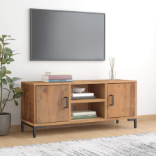 vidaXL barna tömör újrahasznosított fenyőfa TV-szekrény 110x35x48 cm bútor