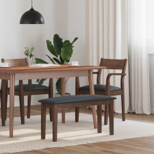 vidaXL barna tömörfa gumiból pad 90 cm bútor
