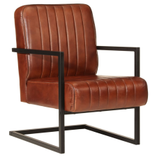 vidaXL barna valódi bőr fotel bútor