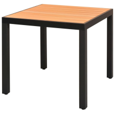 vidaXL barna WPC és alumínium kerti étkezőasztal 80 x 74 cm bútor