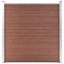 vidaXL barna WPC kerítéspanel 1737 x 186 cm (3053215) építőanyag