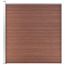 vidaXL barna WPC kerítéspanel 175 x 186 cm kerti bútor