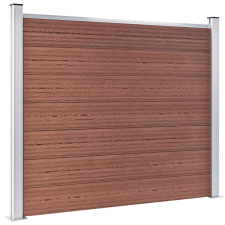 vidaXL barna WPC kerítéspanel 180 x 146 cm (148980) kerti bútor