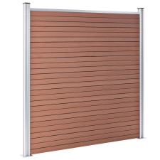 vidaXL barna WPC kerítéspanel 526 x 186 cm (3053208) építőanyag