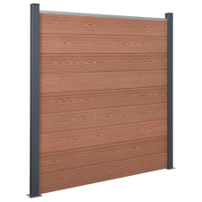 vidaXL barna WPC kerítéspanelszett 526 x 186 cm (3211828) kerti bútor