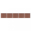 vidaXL Barna WPC kerítéspanelszett 872 x 146 cm